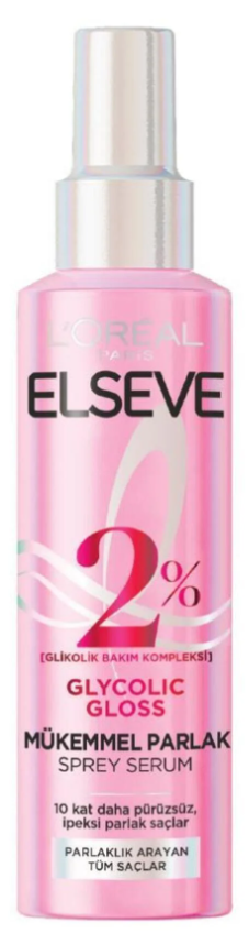 Elseve Glycolic Gloss Mükemmel Parlaklık Veren Saç Bakım Sprey Serumu 150ml