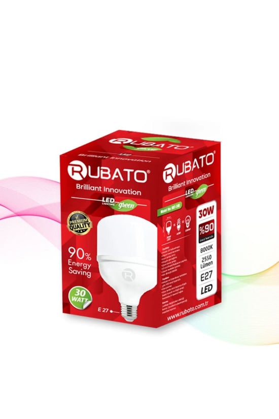 Rubato 30 W Led Ampul - %90 Enerji Tasarruflu Tekli