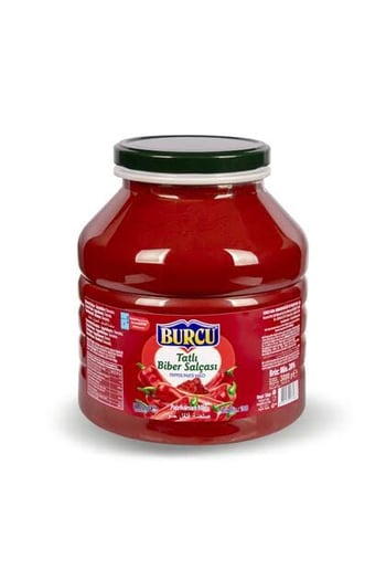Burcu 3200gr Biber Salçası Tatlı Ev Tipi Pet