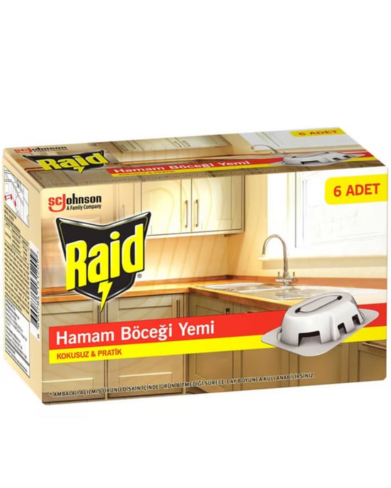 Raid Hamam Böceği Yemi 6'lı Paket Kokusuz