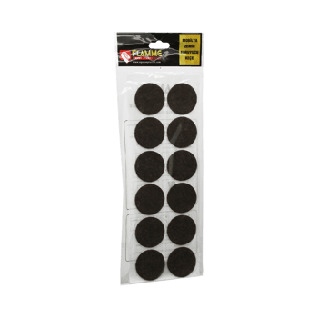 Flamme-0015 ( 38mm ) ( Yuvarlak ) ( 12pcs ) ( Zemin Koruyucu ) Mobilya Keçesi ( Yapışkanlı Montaj )