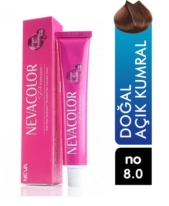 Nevacolor Premium Tüp Saç Boyası Doğal Açık Kumral 8.0