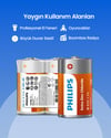Philips Extra Zinc Chloride D Boy Büyük Boy Pil 1.5v 2'li Naylon