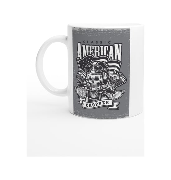 Kafataslı Chopper Ruhlu Amerikan Kupa Bardak Renkli