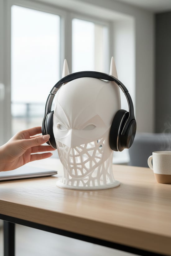 Batman Figürlü Kulaklık Standı