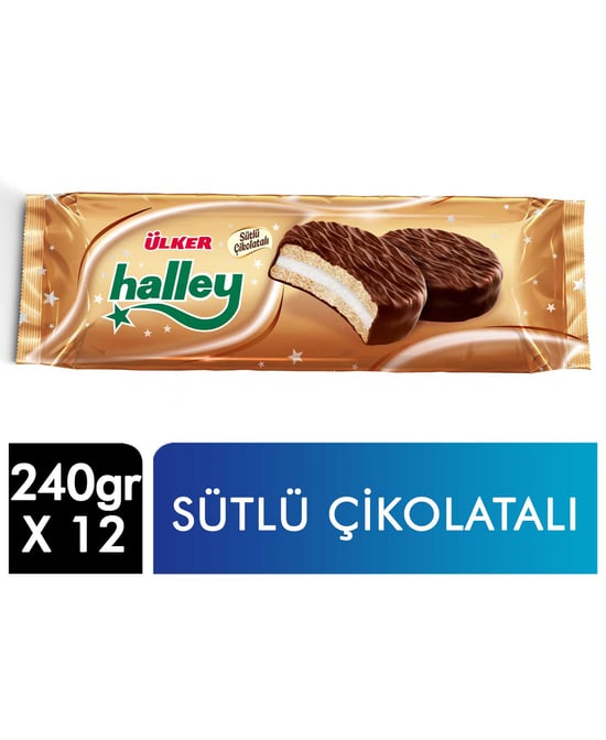 Ülker Halley Bisküvi 240 Gr 12'li Paket
