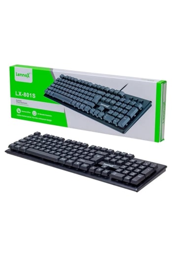 Lenox Tools ⌨️ Lenox Lx-801s Usb Kablolu Q Klavye – Türkçe Dizilim, Sağlam Tasarım 🎉
