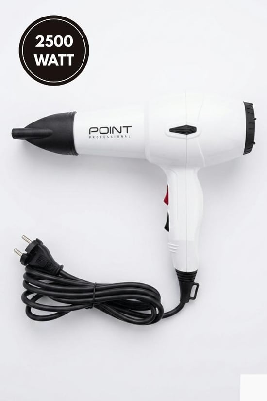 Point Blow Dryer Tam Profesyonel 2500 Watt Ac Motor Fön Makinesi Beyaz