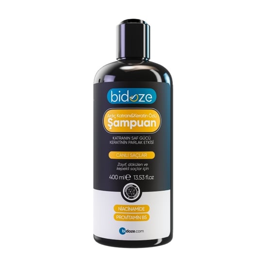Bidoze Ardıç Katranı & Keratin Şampuanı 400 Ml | Kepek, Kaşıntı ve Dökülme Karşıtı
