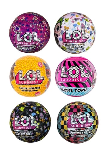 LOL SÜRPRİZ SAKIZLI HEDİYELİ TOP 15 GR