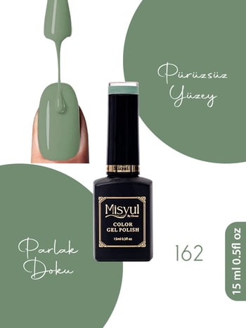 Misyul Uv Led Kalıcı Oje Nail Art 15 Ml 162