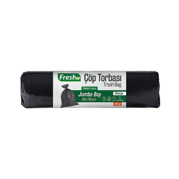 Fresh-up Çöp Torbası Jumbo Boy 80*110cm 220 G Siyah 10 Adet