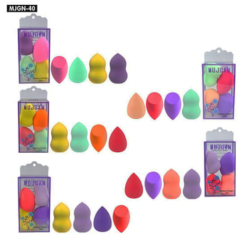 Mujgan Mjgn-40 ( 4pcs ) ( Tombik ) ( Renkli ) ( Makyaj Sünger ) Seti