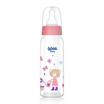 Wee Baby Klasik Cam Biberon 250 Ml Pembe 0-6 Ay
