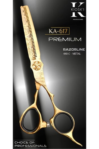 Kioski Profesyonel Premium Lüks Ara (efile) Makas 440-c 6 Numara Ka-617
