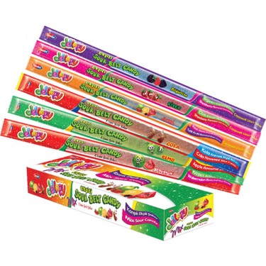 Saadet Jellopy Metre Şeker Karışık (cola , Çilek , Elma , Böğürtlen) 30gr 72li