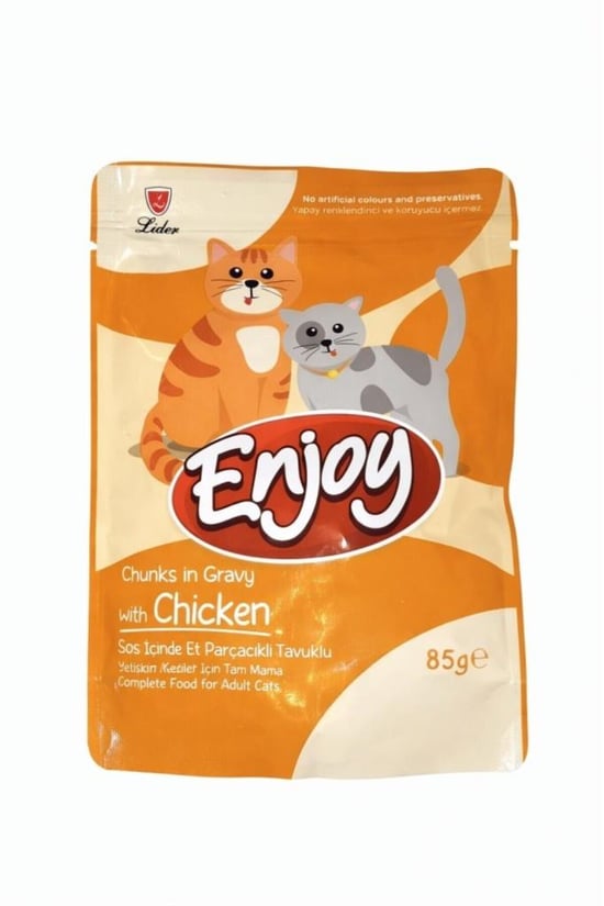 Enjoy Pouch Tavuklu Kedi Konservesi 85 Gr