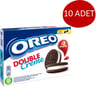 Oreo Duble Vanilya Aromalı Dolgulu Kakaolu Bisküvi 170 Gr - 10 Paket