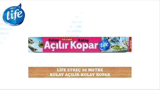 Life Streç Film 50 Metre Kolay Kopar- Kolay Sarar