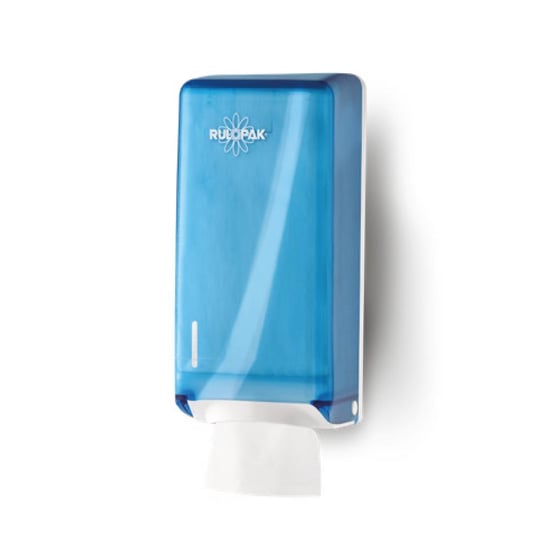 Rulopak 303513 Tekçek Tuvalet Kağıdı Dispenseri (transparan Mavi)