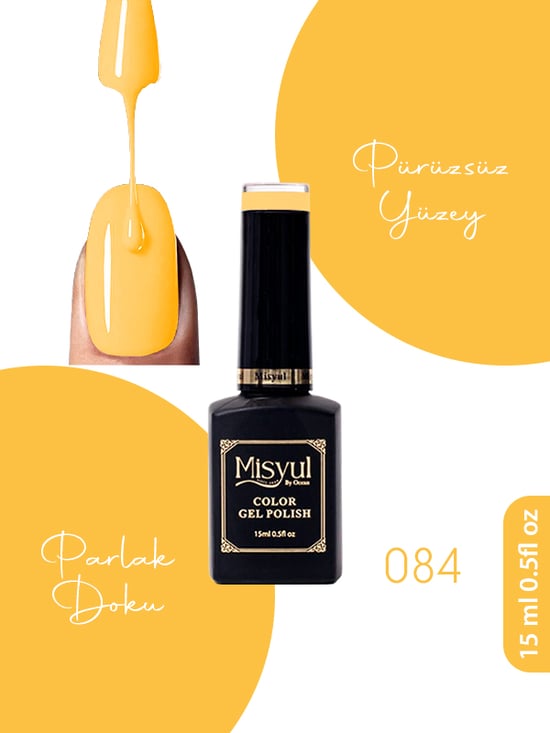 Misyul Uv Led Kalıcı Oje Nail Art 15 Ml 084