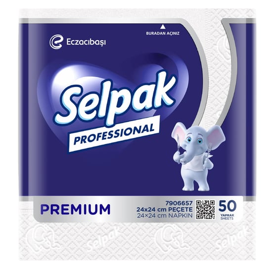 Selpak Professional Mini Peçete 24 X 24 Cm 50'li