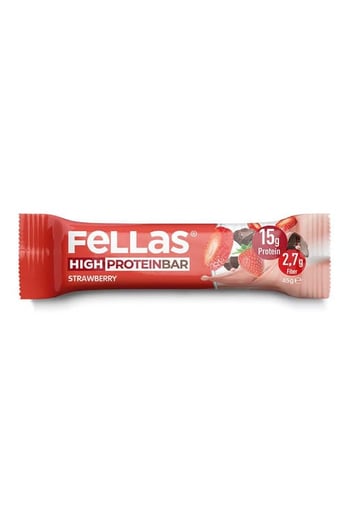 Fellas Yüksek Protein Bar - Çilekli 45g