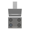 Simfer Steam Gri 2'li Cam Ankastre Set (ocak + Davlumbaz)