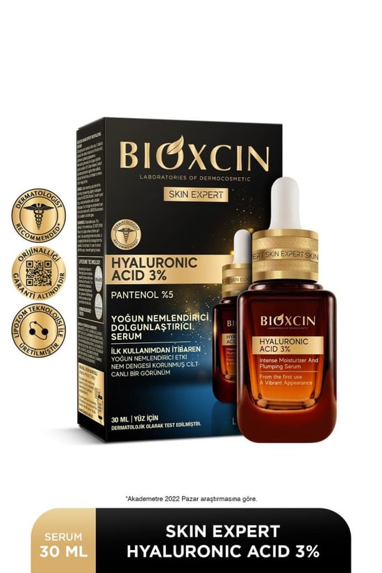 Bioxcin Hyaluronic Acid Yoğun Nemlendirici Dolgunlaştırıcı Serum 30 Ml