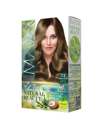 Maxx Deluxe Natural Beauty Amonyaksız Set Boya 7.3 Fındık Kabuğu