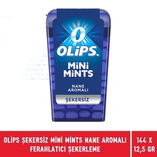 Olips Şekersiz Mini Mints Nane Aromalı Ferahlatıcı Şekerleme 12,5