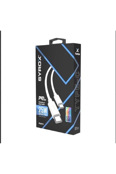 Syrox Pd25tk Type-c To Type-c Kablo