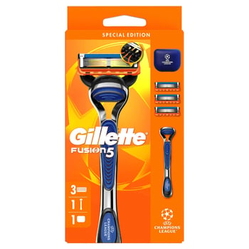 Gillette Fusion5 Tıraş Makines İ+ Seyahat Kabı + 3 Adet Yedek Başlık