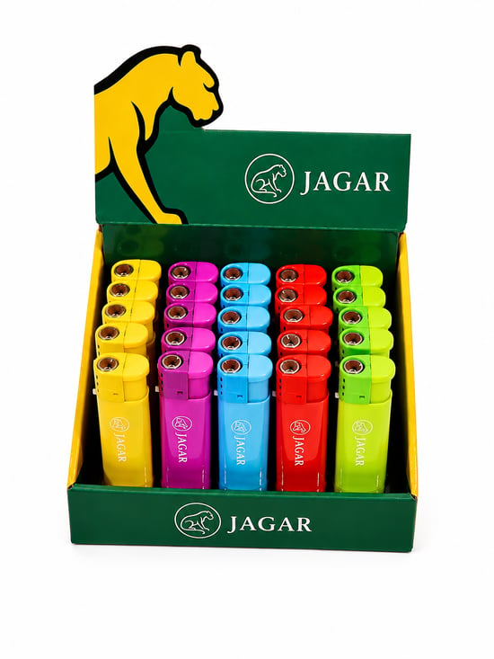 Jagar Jcm 029 Turbo Çakmak – Renkli Güçlü Alevli Standlı Çakmak