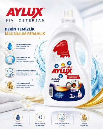 Aylux Sıvı Çamaşır Deterjanı 3 Litre
