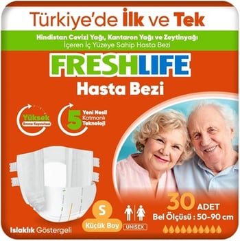 Freshlife Small Bel Bantlı Yetişkin Hasta Bezi 30 Adet