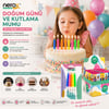 Nerox Nrx-3013 ( 10pcs ) ( Renkli ) ( Süs ) Doğum Günü Mumu ( Beyaz Plastik Tutacak )