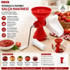 Ev-ger Eg-5012 (plastik) ( Süzgeçli & Hazneli ) Salça Makinesi (metal Kollu) (ev Yapımı) (firesiz) (pratik Kullanım)