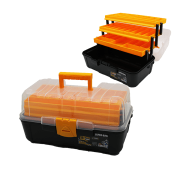 Super-bag Asr-5038 ( 16lık & 3 Raflı ) Balıkçı Takım Çantası
