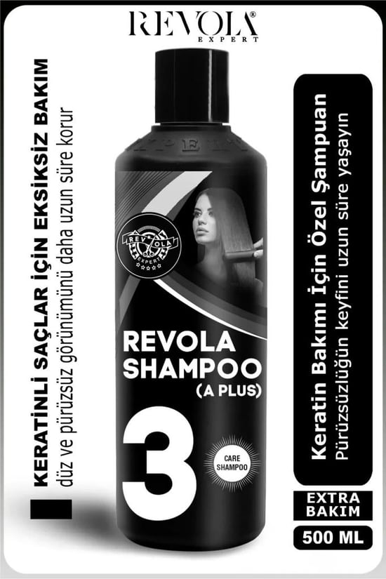 Revola Expert A Plus Brezilya Fönü için Tuzsuz Parabensiz Keratin Şampuanı 500 Ml Numara 3