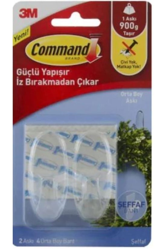 3m Command Orta Boy Şeffaf Aksı 900gr