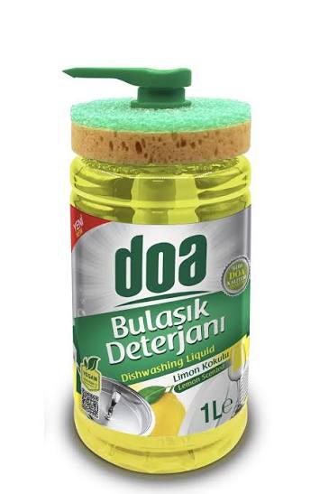 Doa Limon Kokulu Süngerli Sıvı Bulaşık Deterjanı 1 Lt