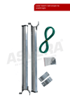 Asvera 51mm Yuvarlak Küpeşte Balkon Çamaşırlık - Dikkat: Sadece Yuvarlak Korkuluklar İçindir