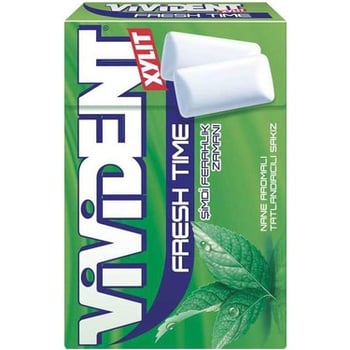Vivident Xylit Fresh Time Nane Aromalı Sakız 20'li Paket
