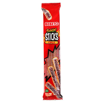 Bebeto Sour Stick Jelibon Cola 30g 24lü