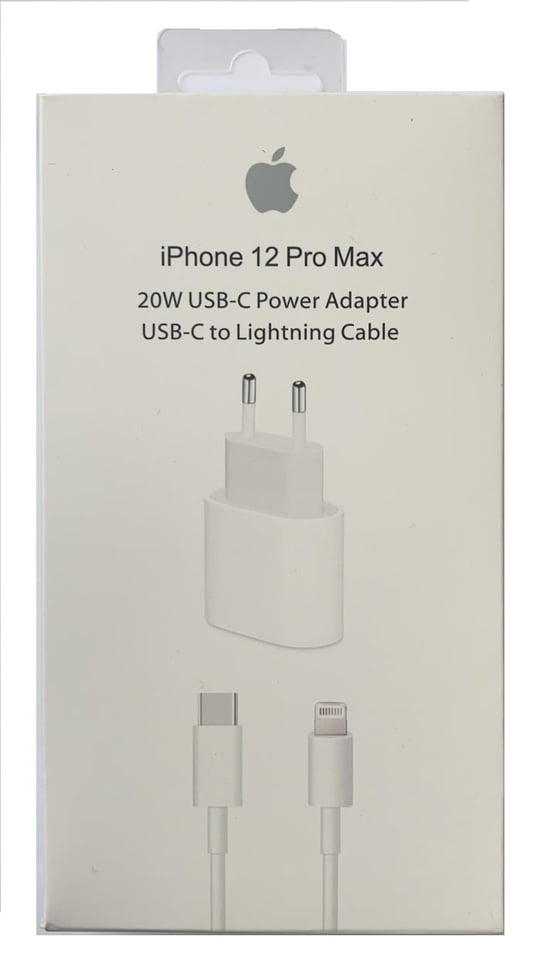 Senalstore İphone Uyumlu 12 Pro-max 20w Uyumlu Şarj Adaptörü ve Şarj Kablosu-İthal