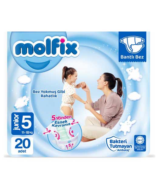 Molfix Bebek Bezi Jumbo 3D Junior 20'li