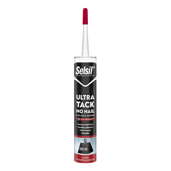 Selsil-3753 ( 290ml ) (ultra Tack No Nail) Montaj Yapıştırıcı (metal & Cam & Pls.& Ahşap & Beton) Beyaz ( 350kg)