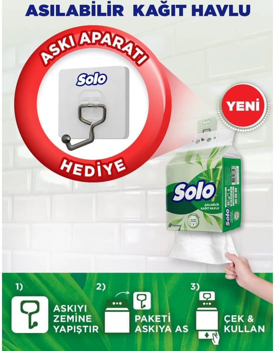 Solo Asılabilir Kağıt Havlu 1=7