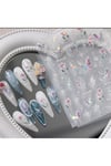 Misyul 5d Tırnak Sticker Yapışkanı Kelebek Çiçek ve Parıltılı Renkli Mıs-3510